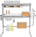 Over The Sink Dish Drying Rack, 2-Tier Stainless Steel Dish Drainer by Unknown