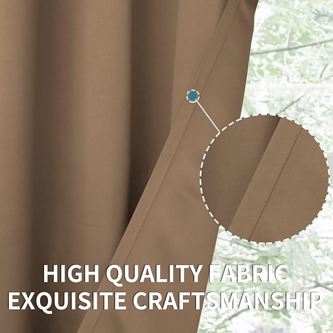 BGment Blackout Curtains for Bedroom 63 Inches Length - Image 6
