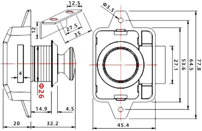 Encell Set of 5 Push Button Latch Cupboard - Image 2