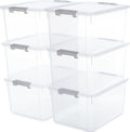 Citylife 6 Packs 32 QT Plastic Storage Bins by CitylifeHomeOrganization