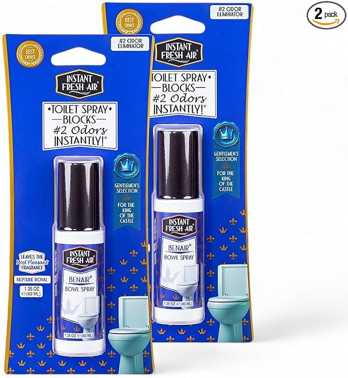 2-Pack: Superior Toilet Spray for Men by INSTANTFRESHAIR