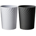 Small Bathroom Trash Can 1.8 Gallon Wastebasket Recycling Bin by HOLTPHILI