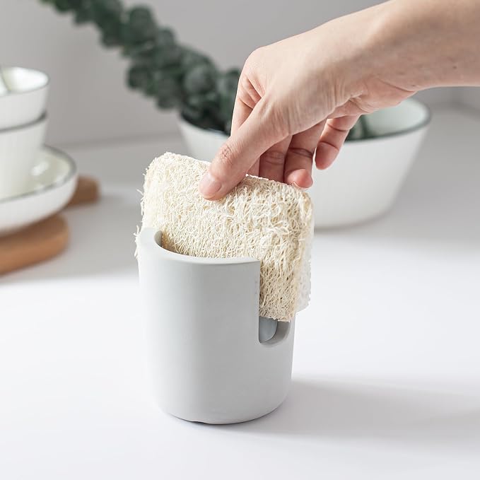 Selegna Diatomite Stone Kitchen Sink Organizer and Drying Caddy - Image 4
