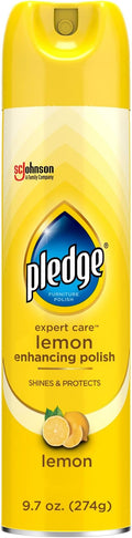 Pledge Enhancing Polish, Furniture & Wood Spray, Lemon Scent by Pledge