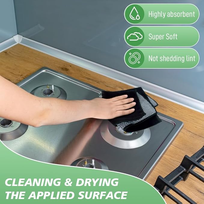SINLAND Microfiber Dish Cloth for Washing Dishes Dish Washing Rags Best Kitchen - Image 4