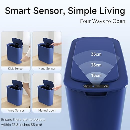 5 Gallon Motion Senor Bathroom Trash Can - Image 4