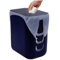 STORi Luup Bathroom Wastebasket, Secure Grocery Bags, Plastic Garbage Container by STORi