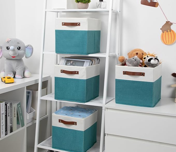 HNZIGE Fabric Storage Cube Bins Baskets - Image 5