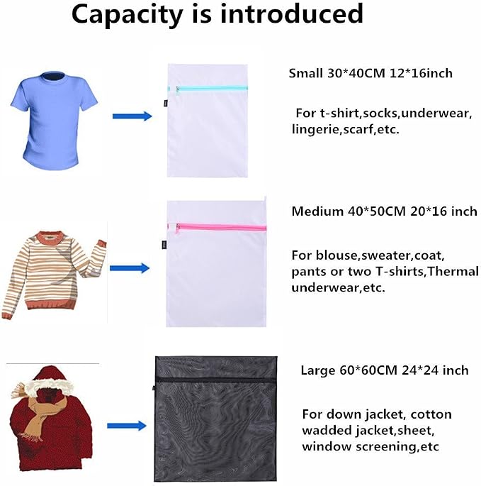 Washing Bags, Clothing Washing Bags, 5 Medium - Image 7