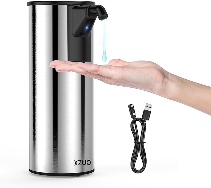 Automatic Soap Dispenser Touchless 11.8oz/350ml Four-Level Adjustable Dispenser by XZUO