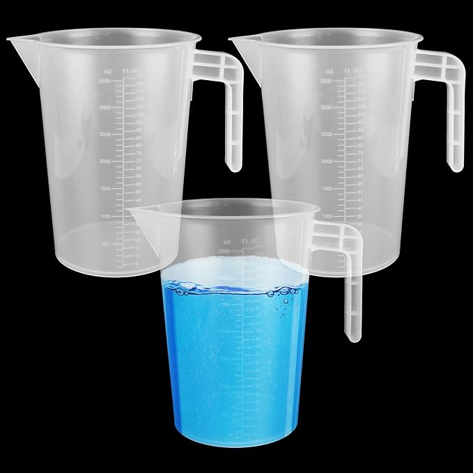 3 Pack 3.5 Liter Measuring Pitcher, Plastic Measuring Cups by WopplxyUS