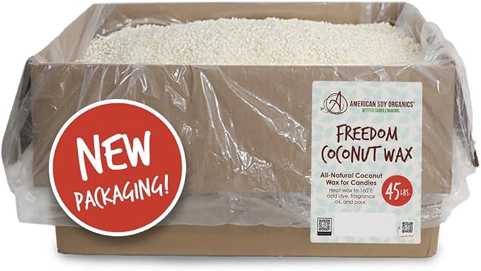American Soy Organics Freedom Coconut Soy Wax Beads by AmericanSoyOrganics