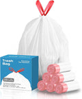 13.2 Gallon Tall Kitchen Drawstring Trash Bags, Leak Proof, Waste Bag by trashcan