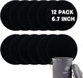 12 Pack - 6.7 Inch Round Compost Bin Charcoal Filters, Extra Thick Activated by Holismo