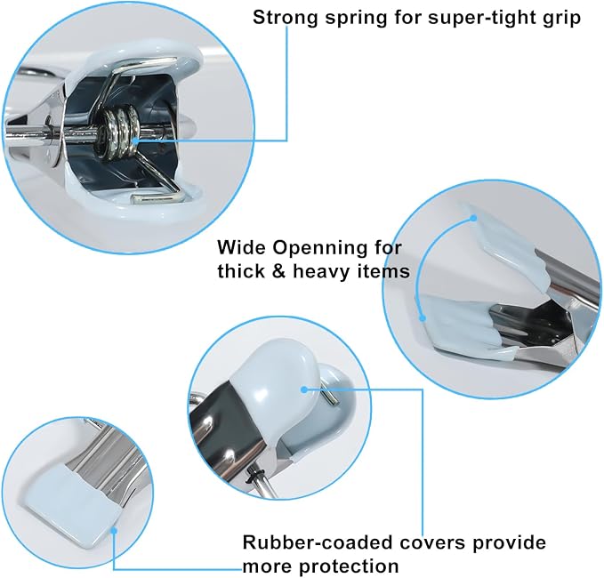 15/30/50Pcs Upgrade Double Head Clamp Dipped Clothespin - Image 3