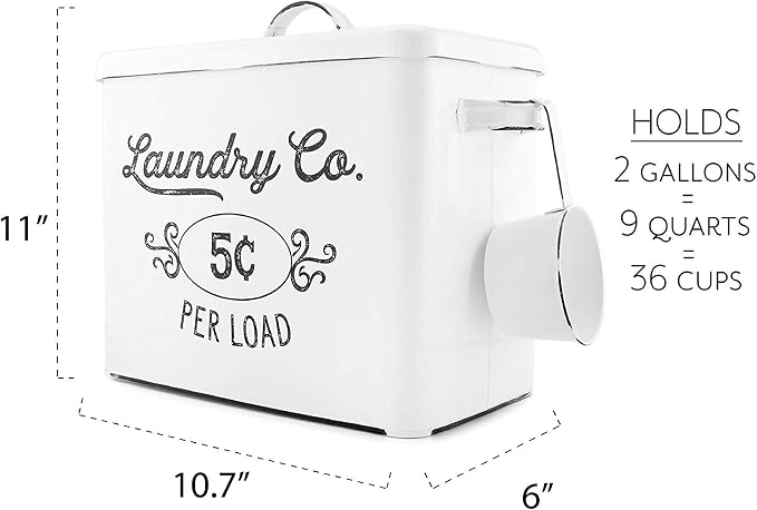 AuldHome Design Farmhouse Laundry Powder Container - Image 6