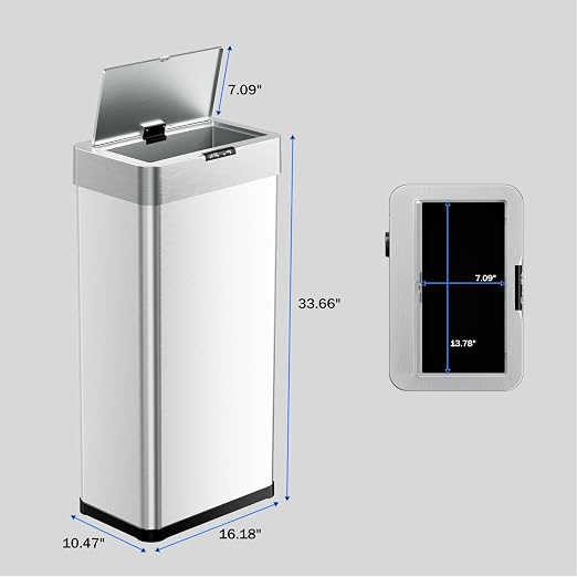 TLSUNNY 21.1 Gallon Motion Sensor Trash Can, Touchless Automatic Garbage Can - Image 2