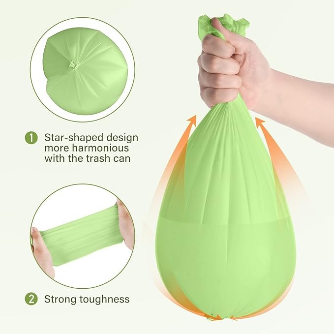 5 Gallon Trash Bags Compostable Compost Small Garbage Bag Extra Thick 0.78 Mil - Image 3