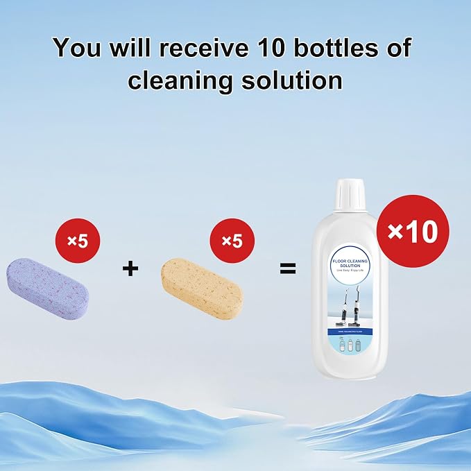 10 Bottles Compatible with Tineco Cleaning Solution Pet 500ml Per Bottle - Image 3