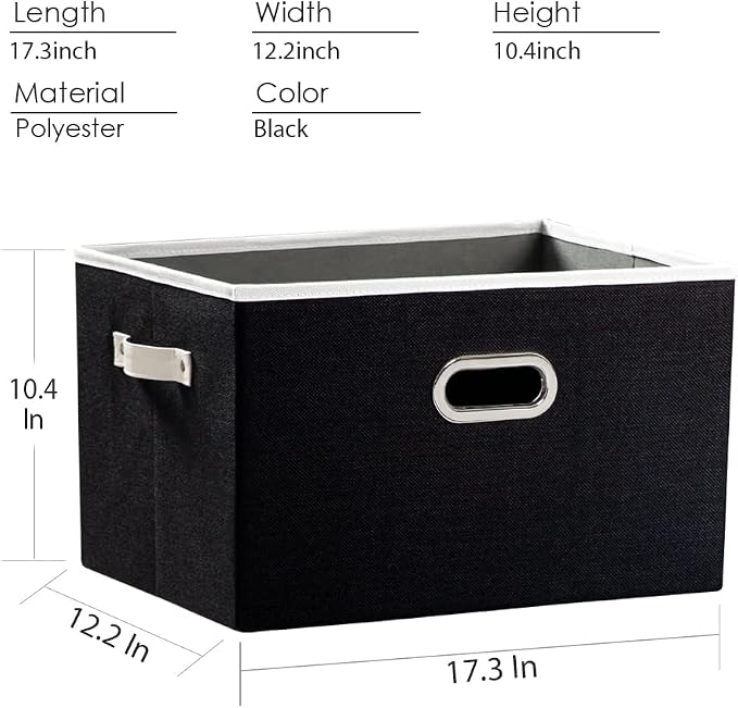 PRANDOM Larger Collapsible Storage Bins - Image 5