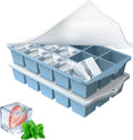 Silicone Ice Cube Tray, 2 Pack Easy-Release Stackable Ice Trays by Unknown