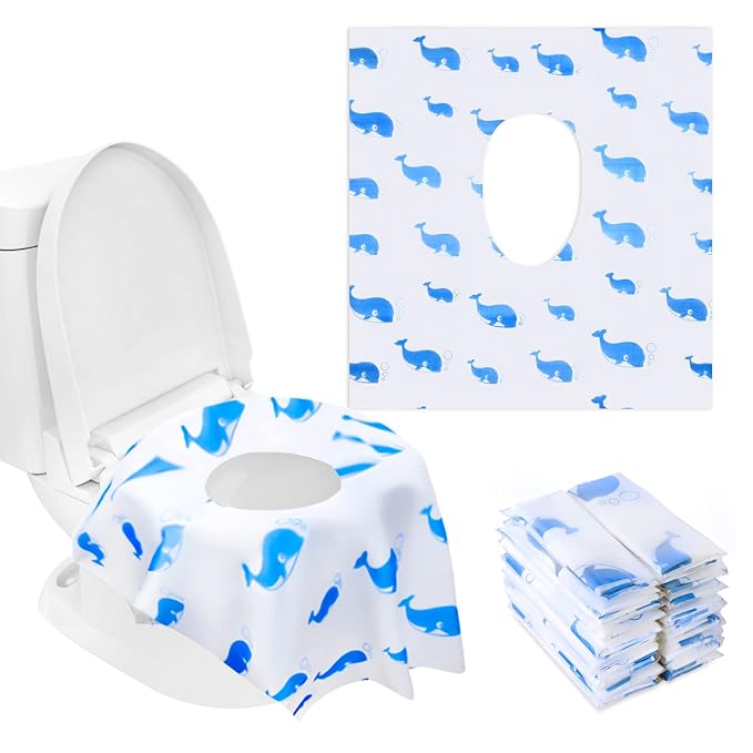 41 Pack Toilet Seat Covers Disposable, Extra Large Disposable Toilet Seat Covers by CHFONGDIRECT