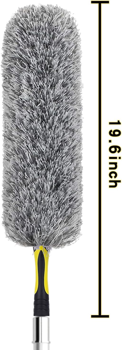 Flexible Microfiber Feather Duster, Electrostatic & Bendable Ceiling Fan Duster - Image 2