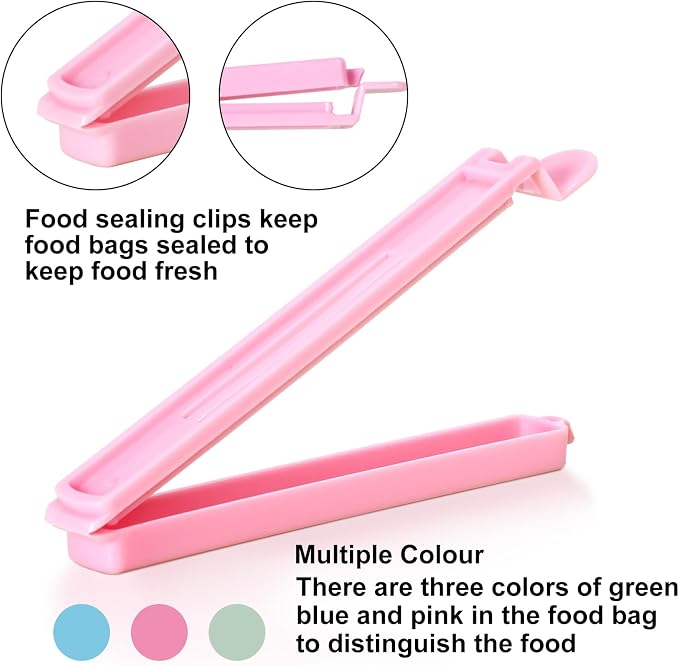 80 PCS Sealing Clip Bag Plastic Chip Large Size Food Clips Bag Clips - Image 4