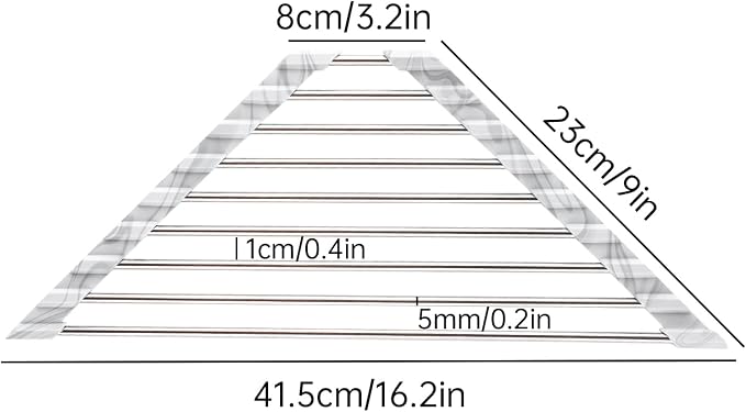 Tomorotec Marble Triangle Roll-Up Dish Drying Rack - Image 7