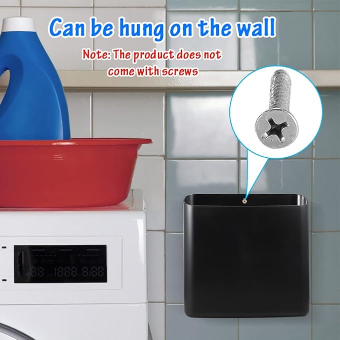 Picowe Magnetic Laundry Storage, Large Lint Holder Bin - Image 4