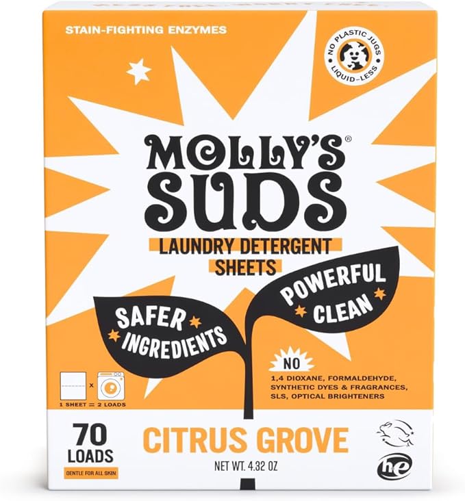 Molly’s Suds Laundry Detergent Sheets | Gentle on Sensitive Skin, Powerful by MollysSuds