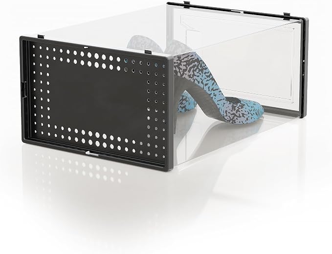 12 Pack Large Shoe Organizer Storage Boxes - Image 9