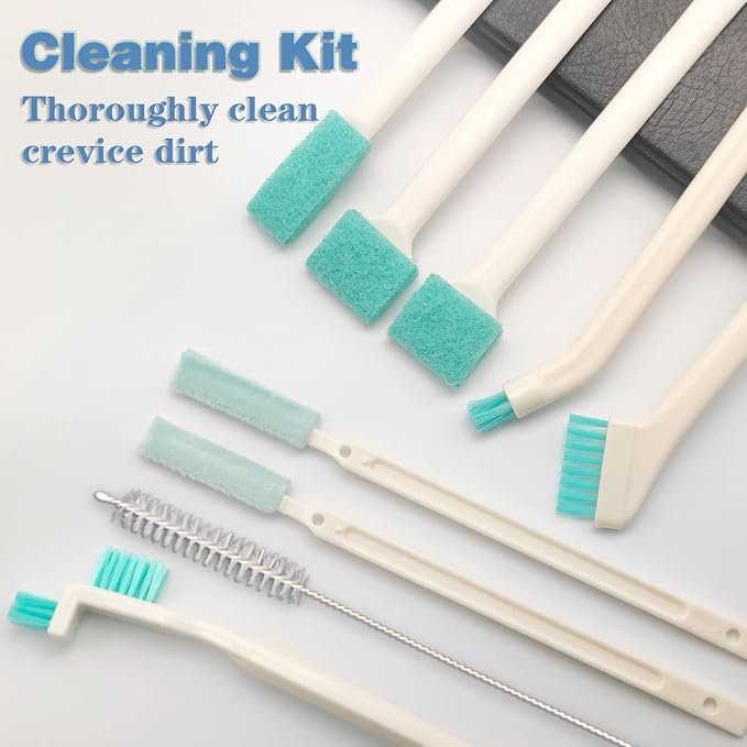 9 Pcs Small Household Cleaning Brushes by ELEMGULY, Deep Detail Crevice Brush - Image 6