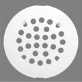rrajj 4-1/4 Inch Round Snap-in Shower Floor Drain Cover Replacement Cover by RRAJJ