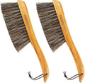 Counter Brush for Furniture, Woodworking Cleaning, Horsehair Bristles Duster by AMERWASHPLUS