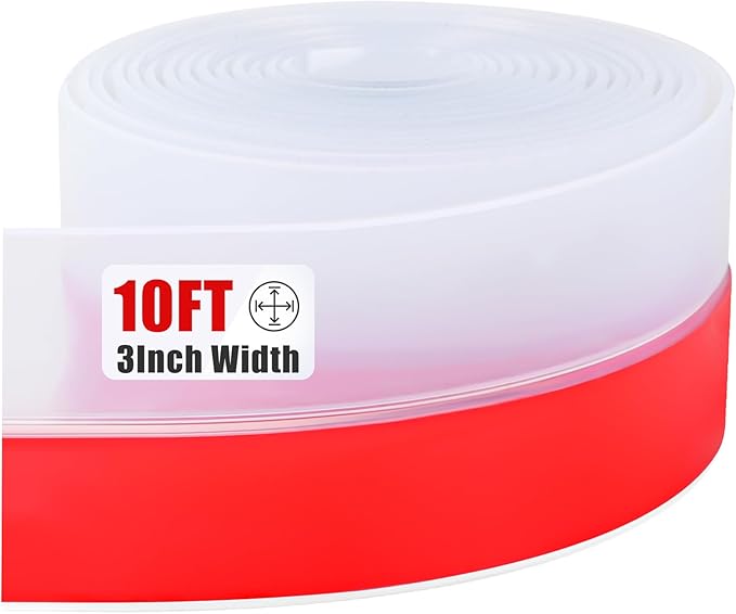 Draft Seal Tape for Doors and Windows 3 in x 10 Ft Silicone Weather Stripping by Kikerike