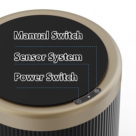 URALFA Automatic Motion Sensor Bathroom Trash Can - Image 5
