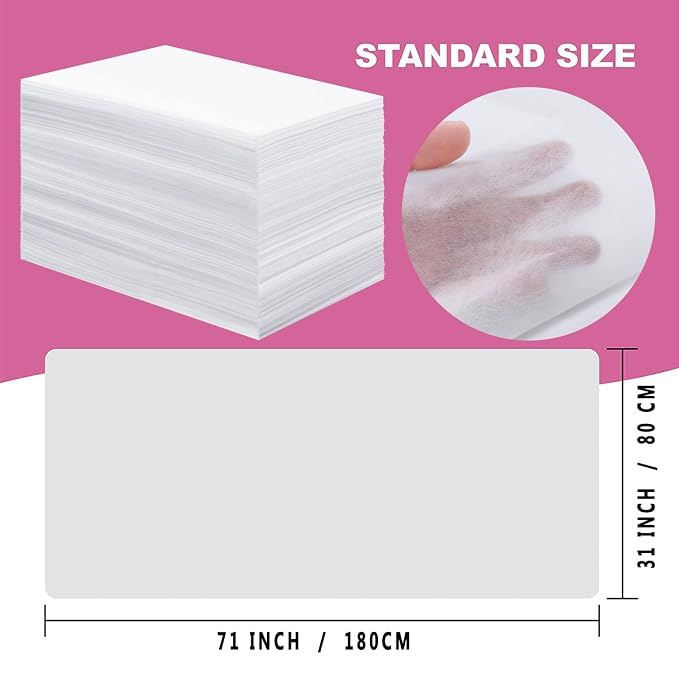 Disposable Bed Sheets 100 Pcs 31" x 71" Massage Table Sheets Non Woven Fabric - Image 4