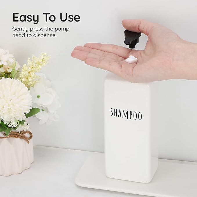 Segbeauty Square Soap Dispenser Refillable, 500ml Empty Reusable Modern - Image 4