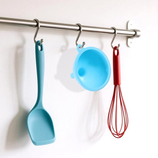 4 Pack Kitchen Silicone Funnel, 4 Colors Kitchen Funnel Set Wide Mouth Funnels - Image 4