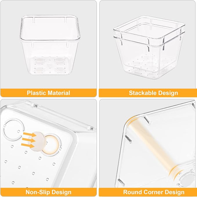 SMARTAKE 28 Piece Drawer Organizers - Image 5