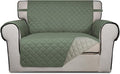 PureFit Reversible Quilted Sofa Cover, Water Resistant Slipcover Furniture by PureFit