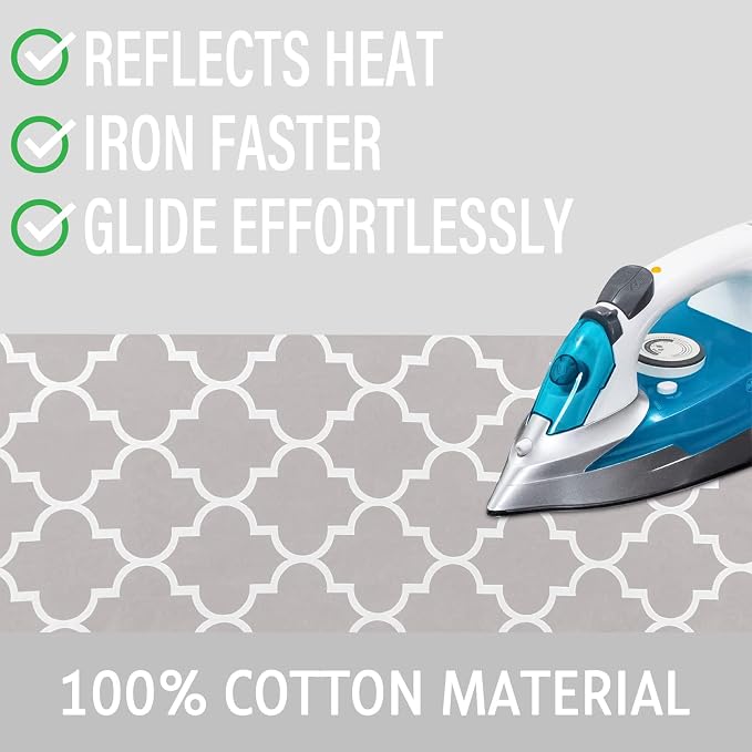 Ironing Board Cover and Pad 15x54 Inch Standard Ironing Board Cover - Image 3