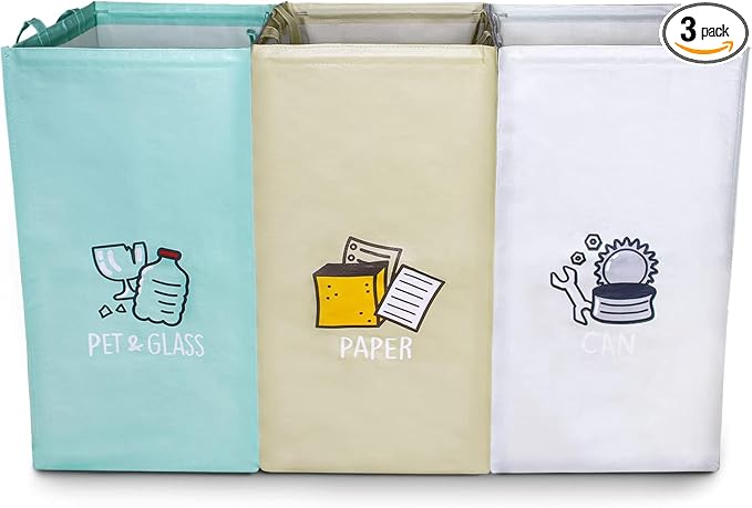Recycling Bags, Separate Recycling Waste Bin Bags by Saderoy