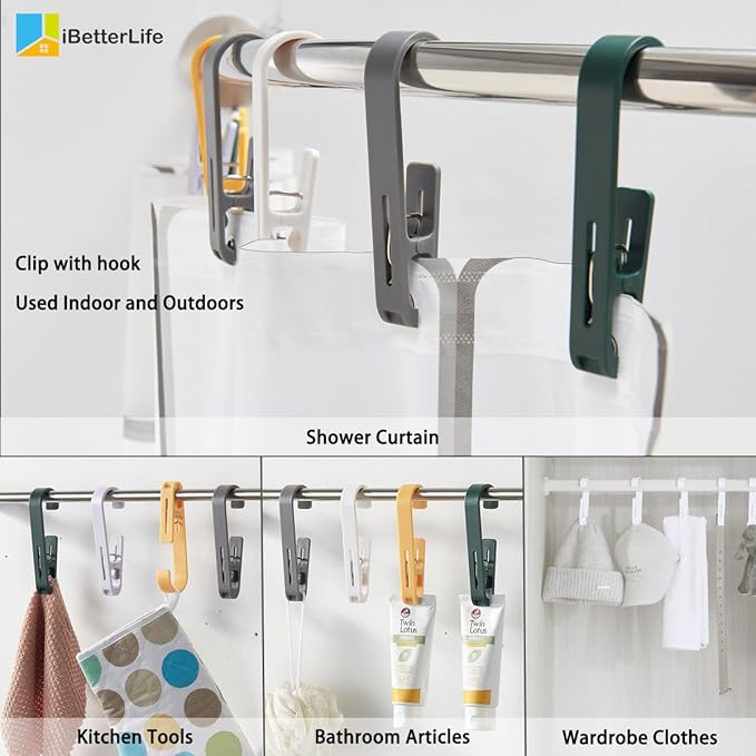 iBetterLife Laundry Hooks Hanging Clips - Image 6