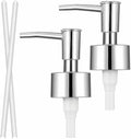 2 Pcs Pumps Lotion Soap Dispenser Replacement Silver Soap Pump Dispenser Head by Unknown