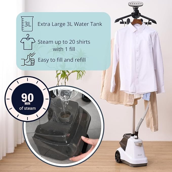SALAV Commercial-Grade Standing Garment Steamer - Image 4