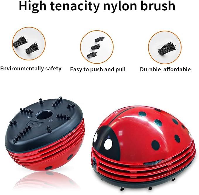 E ECSEM Cute Portable Cartoon Mini Desktop Vacuum Cleaner Table Dust Crumb - Image 6