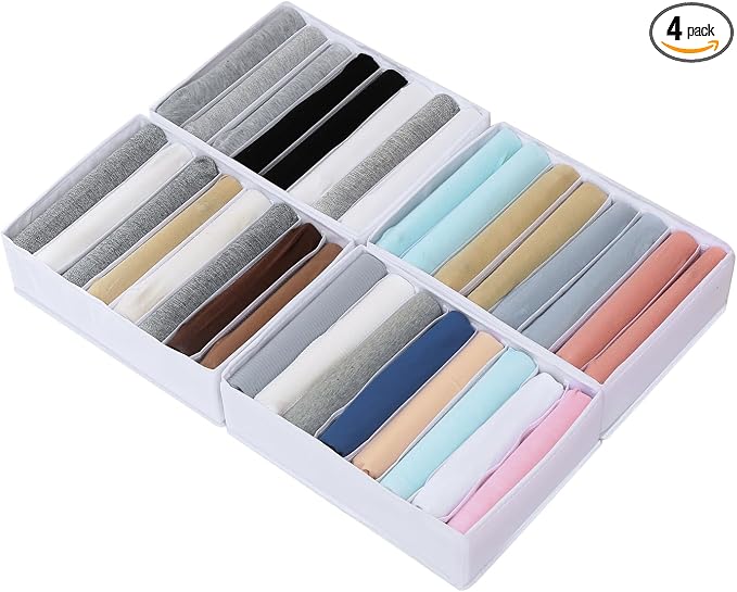 Qozary 4 Pack Drawer Organizers by Qozary