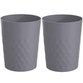 1.8 Gallon Small Trash Can 2 Pack Bathroom Garbage Can Waste Basket Recycling by HOLTPHILI